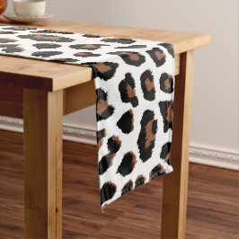 Weißleopard Großer Tischläufer