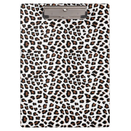 Weißleopard Klemmbrett
