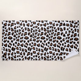 Weißleopard Strandtuch
