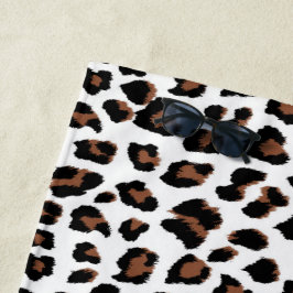 Weißleopard Strandtuch