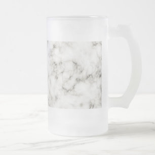 Weißmarmor Mattglas Bierglas
