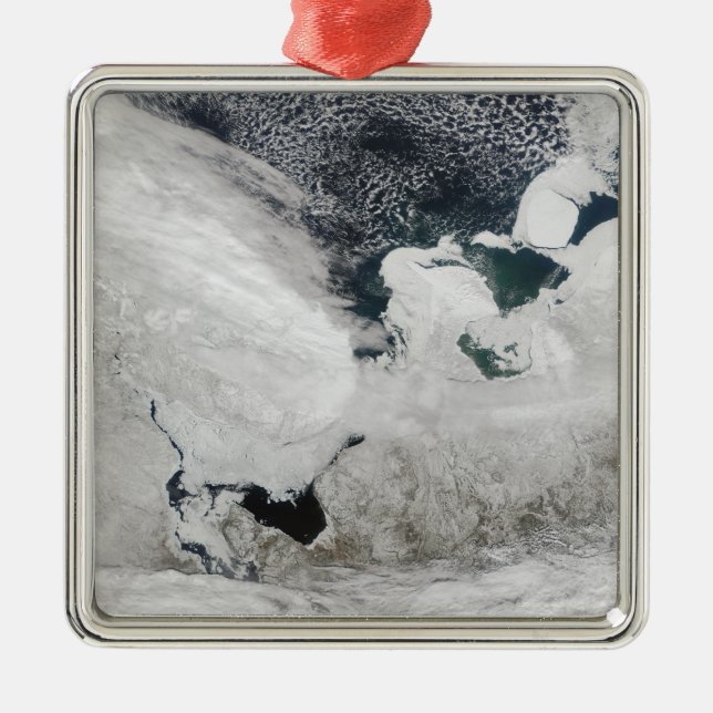 Weißmeer, Russland Ornament Aus Metall (Vorne)