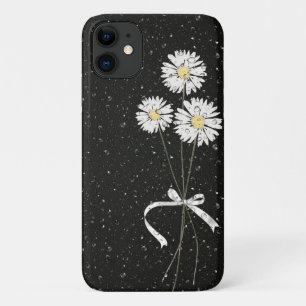 Weißmehl mit Regentropfen auf schwarz Case-Mate iPhone Hülle