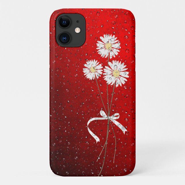 Weißmehl mit Regentropfen Case-Mate iPhone Hülle (Rückseite)
