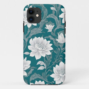 Weißorientalische Blume Case-Mate iPhone Hülle