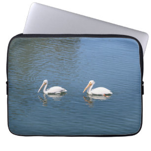 Weißpelikanärmel Laptopschutzhülle