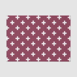 Weißpolka kreuzt auf Maulbeere Seidenpapier