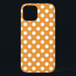 Weißpolka-Punkte auf Bernstein Case-Mate iPhone Hülle<br><div class="desc">Weißpolka-Punkte auf Bernstein</div>