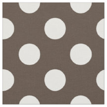 Weißpolka-Punkte auf braun