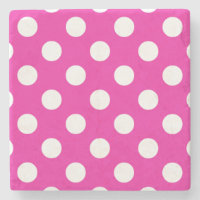 Weißpolka-Punkte auf Fuchsia