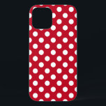 Weißpolka Punkte auf rot Case-Mate iPhone Hülle<br><div class="desc">Weißpolka Punkte auf rot</div>