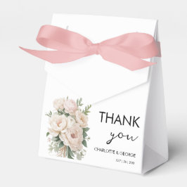 Weißrosa Erdnüsse blühende rustikale Gastgeschenke Geschenkschachtel