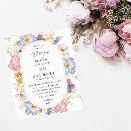 Weißrosa und Lila Blumenzehen Flyer