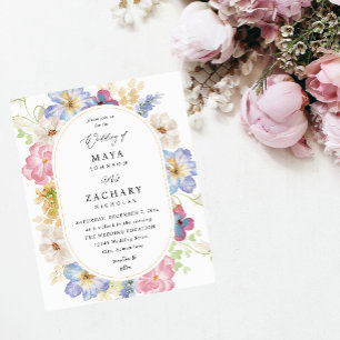 Weißrosa und Lila Blumenzehen Flyer