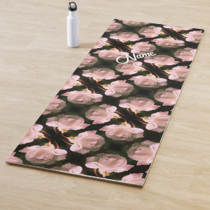 Weißrosen-Regentropfen Abstrakt Personalisiert Yogamatte