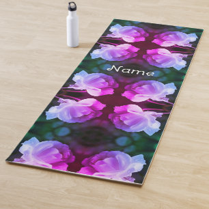 Weißrosen-Rindrops Abstrakt Personalisiert gestric Yogamatte