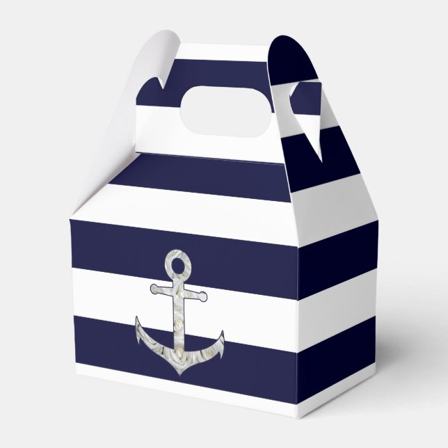 Weißrosenanker Geschenkschachtel (Vorderseite)