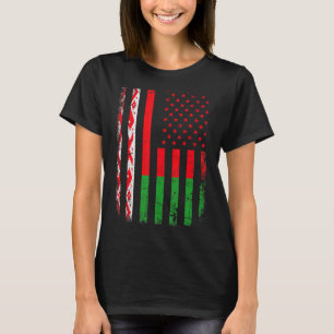 Weißrussische amerikanische Flagge Weißrussland Am T-Shirt