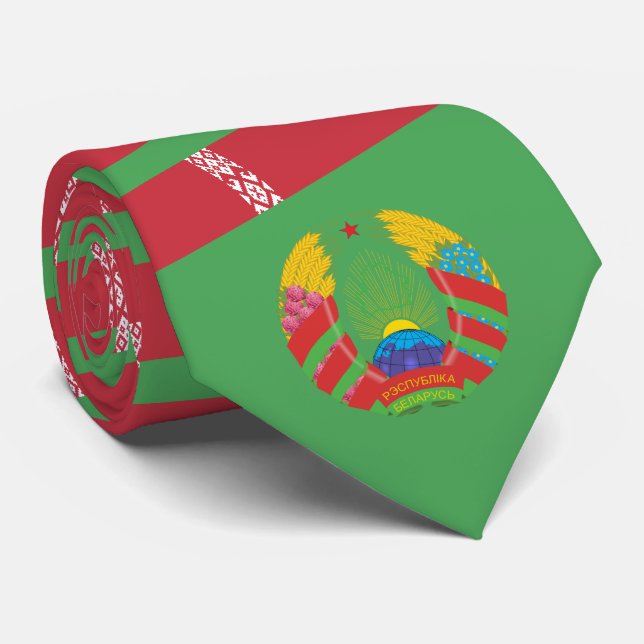 Weißrussische Flagge, Flagge Krawatte (Gerollt)