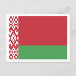 Weißrussische Flagge, Flagge Postkarte