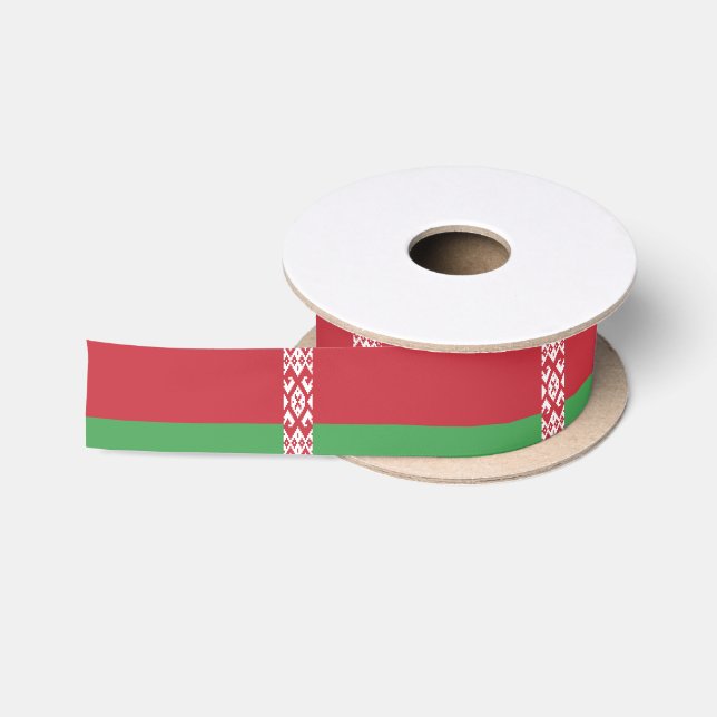 Weißrussische Flagge Satinband (Spule)