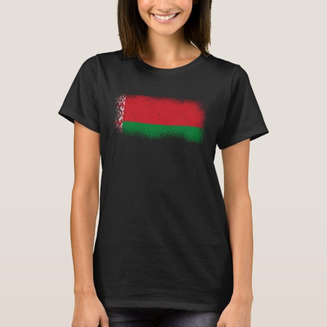 Weißrussische Flagge T-Shirt (Vorderseite)