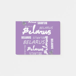 Weißrussische Nationale Kornblume Post-it Klebezettel