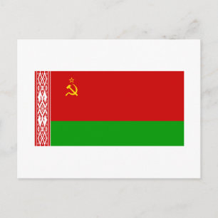 Weißrussische SSR-Flagge Postkarte