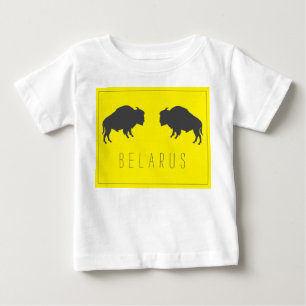 Weißrussisches Bison З б р е л у Б а р у с  vor  Baby T-shirt