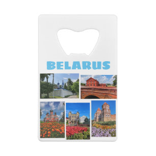 Weißrussland Architecture Collage Cities Flaschenö Geldbeutel Flaschenöffner