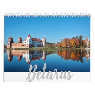 Weißrussland-Architektur-Landschaftsnatur-Kalende Kalender