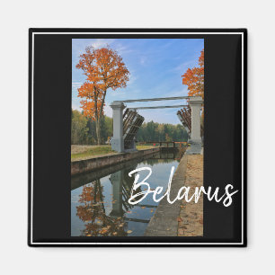 Weißrussland Augustow Kanal Architektur Naturmagne Magnet