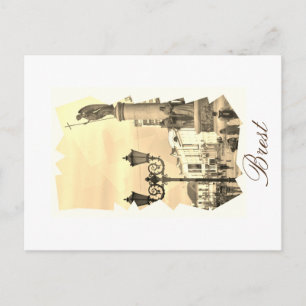 Weißrussland Brest Stadt Architektur Postkarte