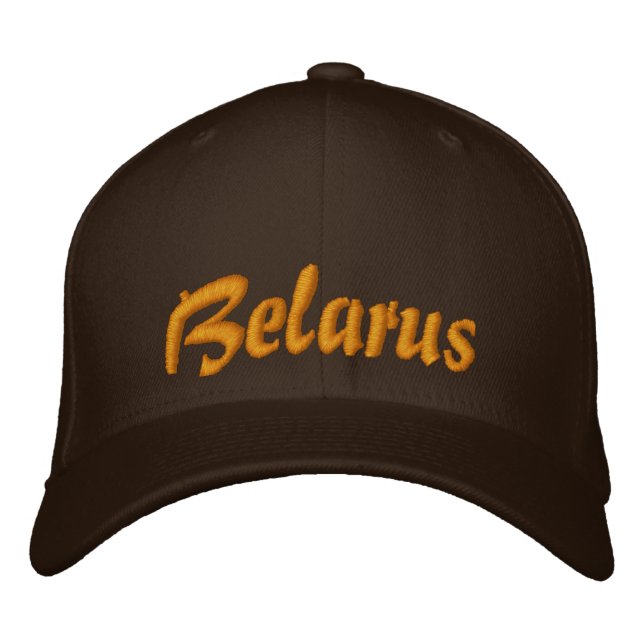 Weißrussland Custom Hat Bestickte Kappe (Vorderseite)
