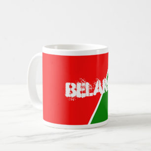 Weißrussland - Farben für die Flagge Kaffeetasse
