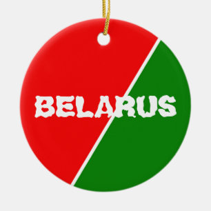 Weißrussland - Farben für die Flagge Keramik Ornament