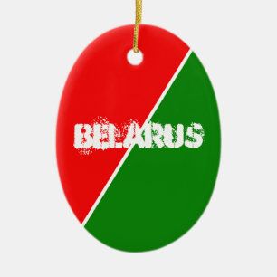 Weißrussland - Farben für die Flagge Keramik Ornament
