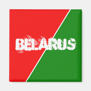 Weißrussland - Farben für die Flagge Magnet