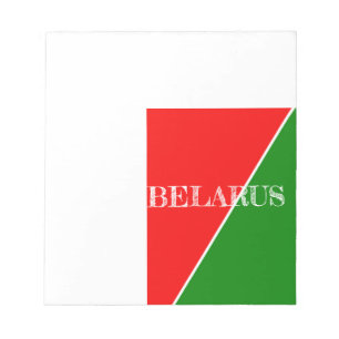 Weißrussland - Farben für die Flagge Notizblock