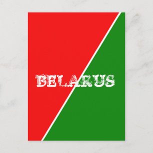 Weißrussland - Farben für die Flagge Postkarte