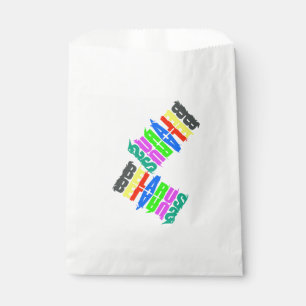Weißrussland farbenfrohe glückliche Buchstaben Geschenktütchen