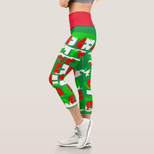 Weißrussland Flag Farben Stilisierte Leggings
