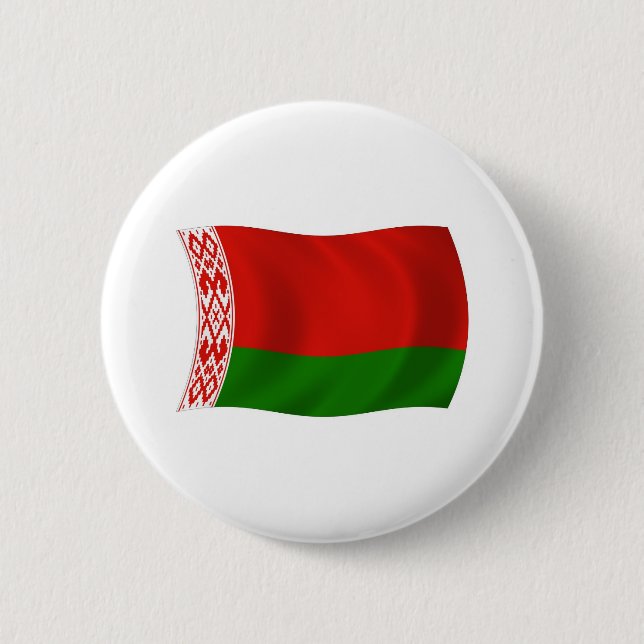 Weißrussland-Flagge-Button Button (Vorderseite)