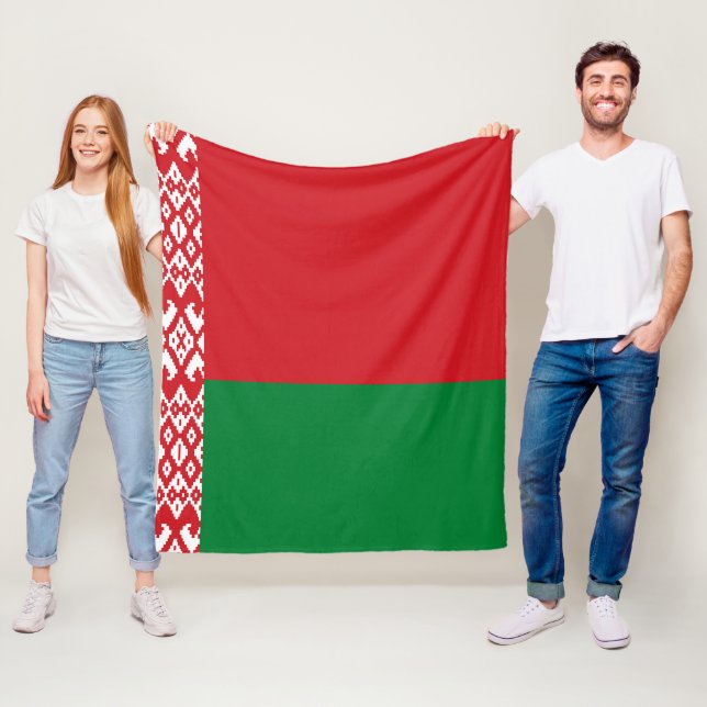 Weißrussland-Flagge Fleecedecke (Beispiel)