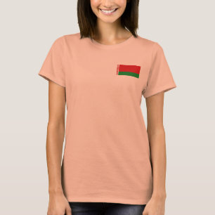 Weißrussland-Flagge + Karte T-Shirt