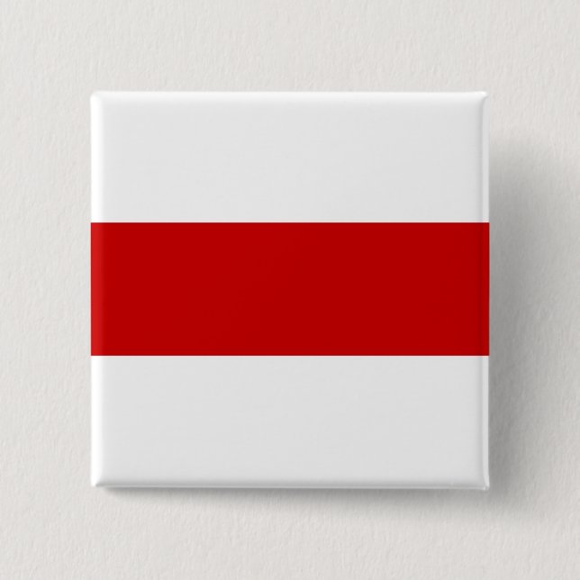 Weißrussland-Flagge (rot und weiß) Button (Vorderseite)