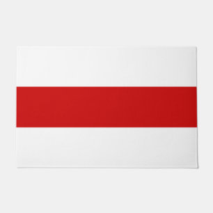 Weißrussland-Flagge (rot und weiß) Fußmatte