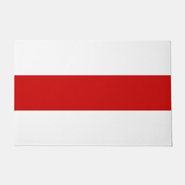 Weißrussland-Flagge (rot und weiß) Fußmatte (Vorderseite)