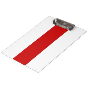 Weißrussland-Flagge (rot und weiß) Klemmbrett