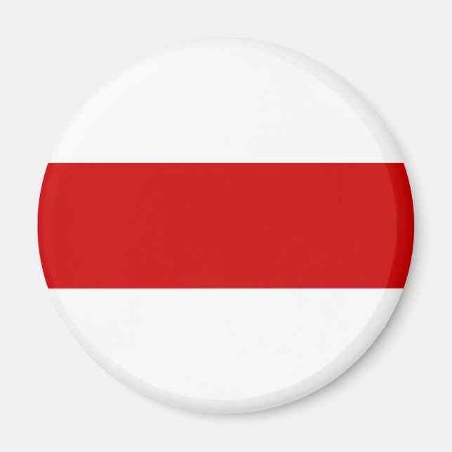 Weißrussland-Flagge (rot und weiß) Magnet (Vorne)
